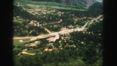 1958: a view from an aircraft is seen COLORADO