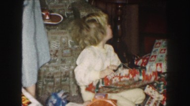 1958: opening a gift AMES, IOWA