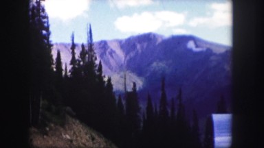 1958: the mountain and the trees are so amazing that colour is so full of spirit