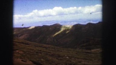 1958: barren mountain above treeline road trip COLORADO
