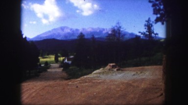 1958: a mountain area is seen traveling by road COLORADO