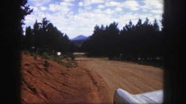 1958: a road is seen having flags along COLORADO