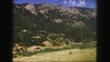 1958: a mountain area is seen traveling by road COLORADO