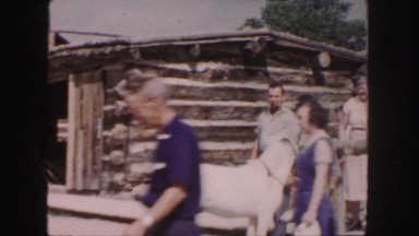 1958: people gathered on a ranch COLORADO