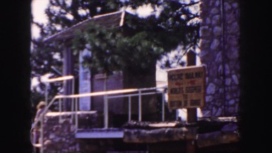 1958: a construction area beside a mud COLORADO