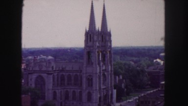 1958: a castle is seen from a car COLORADO