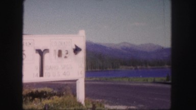 1958: a mountain area is seen traveling by road COLORADO