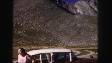 1958: a mountain area is seen traveling by road COLORADO