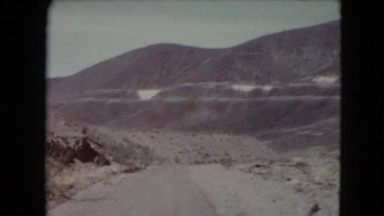 1957: a mountain area is seen traveling by road DEATH VALLEY, CALIFORNIA