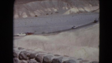 1957: a mountain area is seen traveling by road DEATH VALLEY, CALIFORNIA