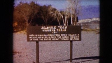 1957: a railway track area is seen DEATH VALLEY, CALIFORNIA