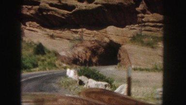 1958: a mountain area is seen traveling by road COLORADO