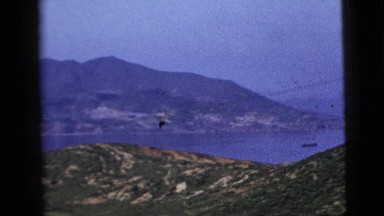 1958: a mountain area is seen traveling by road NEW YORK CITY