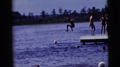 1958: a diving scene is seen NEW YORK CITY