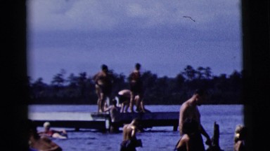 1958: a swimming scene NEW YORK CITY