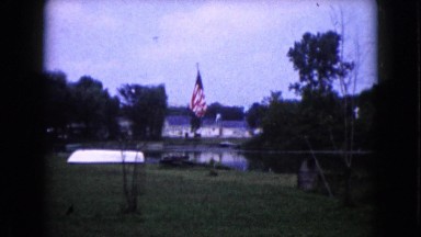 1960: american flag WAUCONDA, ILLINOIS