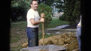 1960: a construction area beside a mud WAUCONDA, ILLINOIS