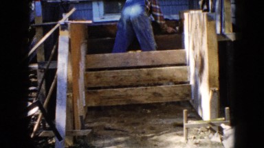 1960: a construction area beside a mud WAUCONDA, ILLINOIS