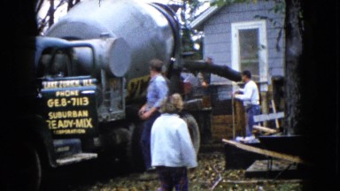 1960: a truck is seen WAUCONDA, ILLINOIS