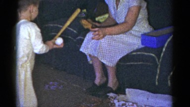 1959: a family is seen going on a trip with a small child CATSKILL GAME FARM