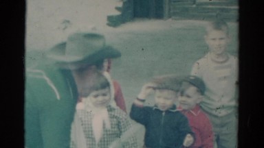 1959: fun fun fun times with kiddos dressed up in costumes CATSKILL GAME FARM