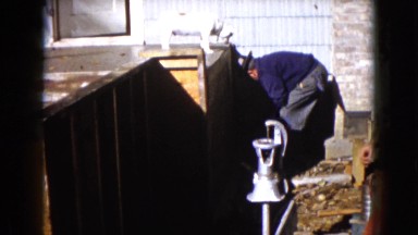 1960: Construction Site Beside Mud Waterfront in Wauconda, Illinois