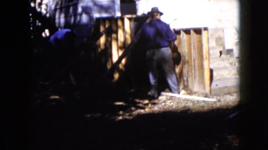 1960: a construction area beside a mud WAUCONDA, ILLINOIS