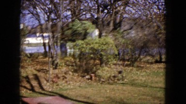 1960: backyard summer view right to winter view WAUCONDA, ILLINOIS