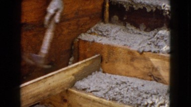 1960: a construction area beside a mud WAUCONDA, ILLINOIS