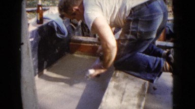 1960: a construction area beside a mud WAUCONDA, ILLINOIS
