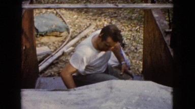 1960: two men creatively working together in peace WAUCONDA, ILLINOIS