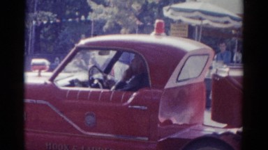 1959: a car is seen CATSKILL GAME FARM, NEW YORK