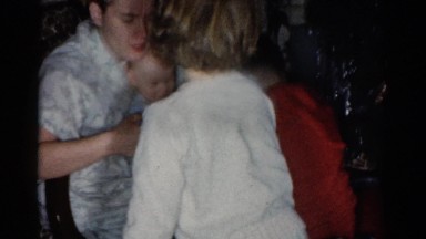 1959: an indoor family party is seen CATSKILL GAME FARM, NEW YORK