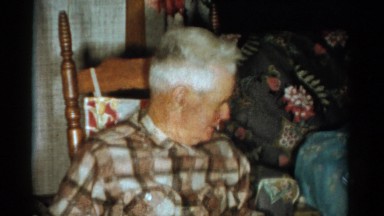1959: an indoor family party is seen CATSKILL GAME FARM, NEW YORK