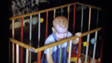 1959: a toddlers is seen crawling CATSKILL GAME FARM, NEW YORK