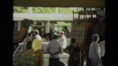 1974: a camel ride seen INDIA