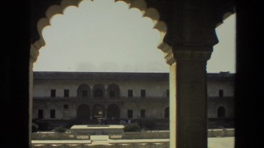 1974: showing a structure with a man INDIA