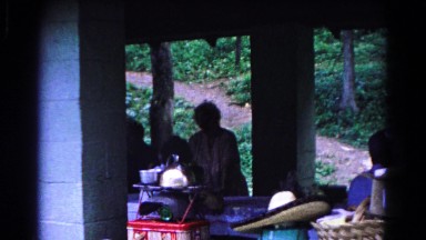 1963: Family Gathers at Pavilion for Annual Yard Sale Cold Springs, New York
