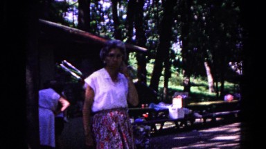 1963: a picnic in a forest area is seen COLD SPRINGS, NEW YORK