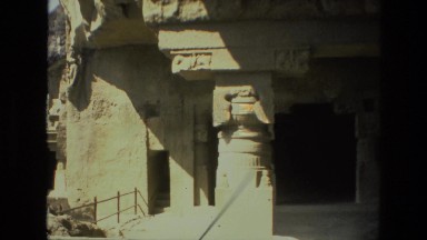1974: historic landmark built in cliff INDIA
