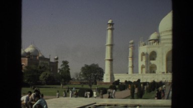 1974: vacation at the famous taj mahal INDIA