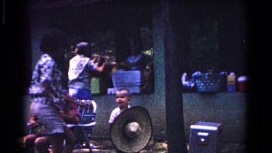 1963: a picnic in a garden area is seen COLD SPRINGS, NEW YORK