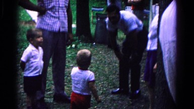 1963: A Family with Small Child on Trip in Cold Springs, New York