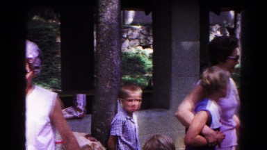 1963: a family is seen going on a trip with a small child COLD SPRINGS, NEW YORK