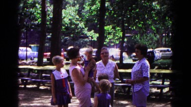 1963: in the park me and my family were having a great time