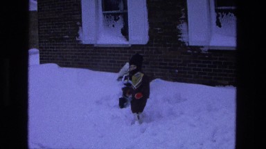1975: a snow playing is seen CALIFORNIA