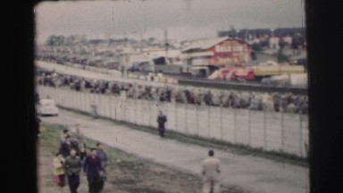 1955: berlin wall in the 1980's LE MANS GRAND PRIX, FRANCE