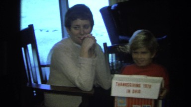 1975: mother celebrates child's birthday while day ignores CALIFORNIA