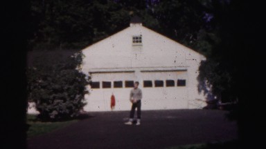 1962: A Man Walks Through a Sunny Residential Street in Hagerstown, Maryland