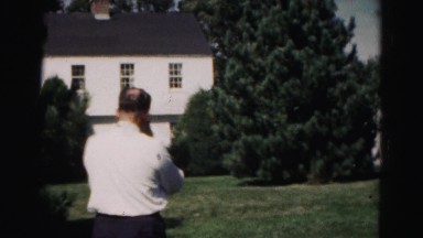 1962: People Gathered Outdoors Playing Ball Game in Hagerstown
